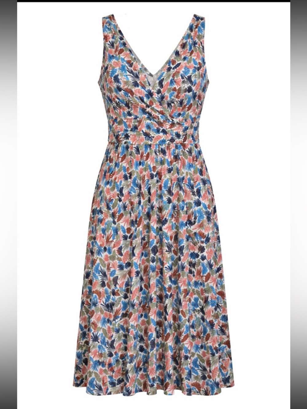 Boden Floral Sleeveless Midi Dress NWT Size 12
